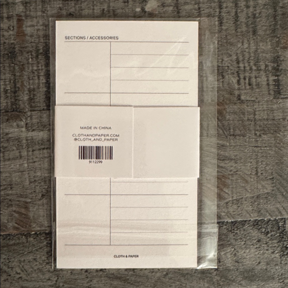 🏷️ NWT Cloth & Paper Planner System Cards - Picture 3 of 3